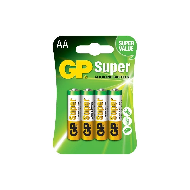 voor Vakantie Triatleet GP Super AA batterijen kopen? 4 stuks €2,95. Lange levensduur!